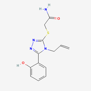 2-{[5-(2-hydroxyphenyl)-4-(prop-2-en-1-yl)-4H-1,2,4-triazol-3-yl]sulfanyl}acetamide