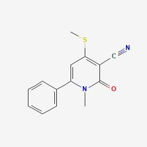1-Methyl-4-(methylsulfanyl)-2-oxo-6-phenyl-1,2-dihydro-3-pyridinecarbonitrile
