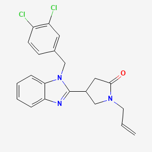 1-allyl-4-(1-(3,4-dichlorobenzyl)-1H-benzo[d]imidazol-2-yl)pyrrolidin-2-one