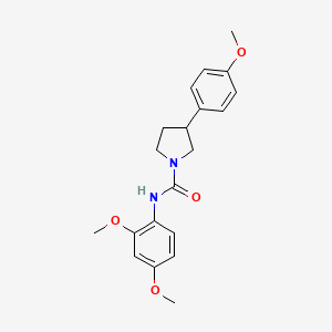 N-(2,4-dimethoxyphenyl)-3-(4-methoxyphenyl)pyrrolidine-1-carboxamide