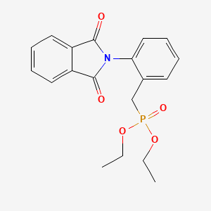 molecular formula C19H20NO5P B2790448 2-[2-(Diethoxyphosphorylmethyl)phenyl]isoindole-1,3-dione CAS No. 140150-99-8