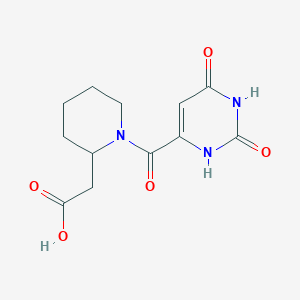 2-[1-(2,6-Dioxo-1,2,3,6-tetrahydropyrimidine-4-carbonyl)piperidin-2-yl]acetic acid