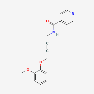 molecular formula C17H16N2O3 B2790459 N-(4-(2-methoxyphenoxy)but-2-yn-1-yl)isonicotinamide CAS No. 1428356-67-5