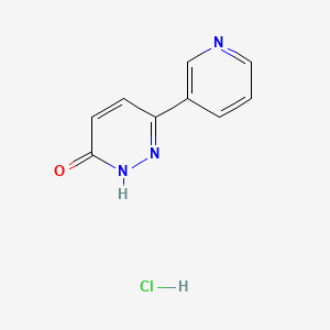 molecular formula C9H8ClN3O B2790462 6-(Pyridin-3-yl)-2,3-dihydropyridazin-3-one hydrochloride CAS No. 2059941-42-1