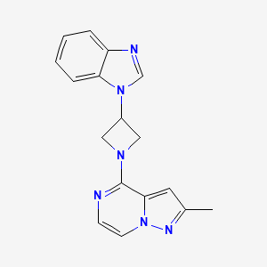 1-(1-{2-methylpyrazolo[1,5-a]pyrazin-4-yl}azetidin-3-yl)-1H-1,3-benzodiazole