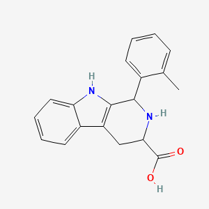 molecular formula C19H18N2O2 B2790477 1-(o-Tolyl)-2,3,4,9-tetrahydro-1H-pyrido[3,4-b]indole-3-carboxylic acid CAS No. 534557-25-0