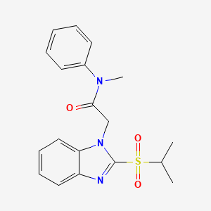 2-(2-(isopropylsulfonyl)-1H-benzo[d]imidazol-1-yl)-N-methyl-N-phenylacetamide