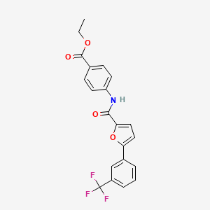 Ethyl 4-(5-(3-(trifluoromethyl)phenyl)furan-2-carboxamido)benzoate