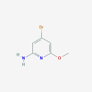 molecular formula C6H7BrN2O B2790498 4-Bromo-6-methoxypyridin-2-amine CAS No. 1211526-95-2