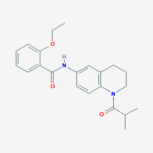 molecular formula C22H26N2O3 B2790506 2-ethoxy-N-(1-isobutyryl-1,2,3,4-tetrahydroquinolin-6-yl)benzamide CAS No. 1005299-16-0