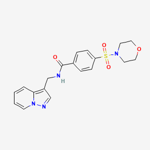 4-(morpholinosulfonyl)-N-(pyrazolo[1,5-a]pyridin-3-ylmethyl)benzamide