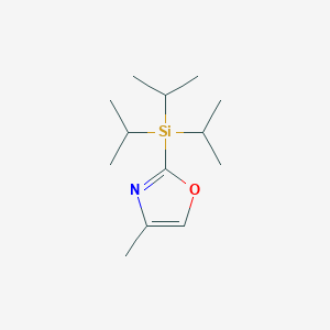 (4-Methyl-1,3-oxazol-2-yl)-tri(propan-2-yl)silane