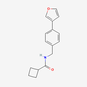N-(4-(furan-3-yl)benzyl)cyclobutanecarboxamide