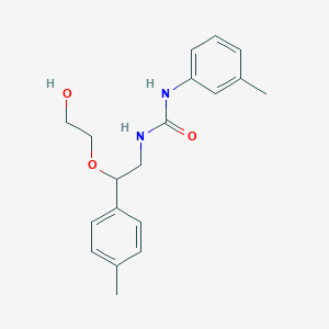 molecular formula C19H24N2O3 B2790551 1-(2-(2-Hydroxyethoxy)-2-(p-tolyl)ethyl)-3-(m-tolyl)urea CAS No. 1795435-05-0