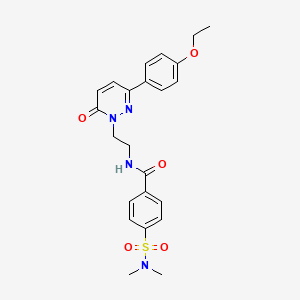 molecular formula C23H26N4O5S B2790554 4-(N,N-dimethylsulfamoyl)-N-(2-(3-(4-ethoxyphenyl)-6-oxopyridazin-1(6H)-yl)ethyl)benzamide CAS No. 921853-20-5