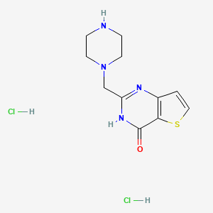 2-(Piperazin-1-ylmethyl)thieno[3,2-d]pyrimidin-4(3H)-one dihydrochloride