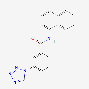 molecular formula C18H13N5O B2790557 N-naphthalen-1-yl-3-(tetrazol-1-yl)benzamide CAS No. 557779-42-7