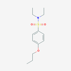 molecular formula C13H21NO3S B279057 N,N-diethyl-4-propoxybenzenesulfonamide 