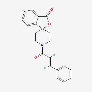 molecular formula C21H19NO3 B2790572 1'-cinnamoyl-3H-spiro[isobenzofuran-1,4'-piperidin]-3-one CAS No. 1798415-87-8