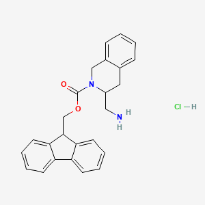 molecular formula C25H25ClN2O2 B2790577 3-Aminomethyl-2-Fmoc-1,2,3,4-tetrahydro-isoquinoline hydrochloride CAS No. 1187932-19-9