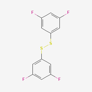 molecular formula C12H6F4S2 B2790581 1-[(3,5-Difluorophenyl)disulfanyl]-3,5-difluorobenzene CAS No. 1715042-83-3