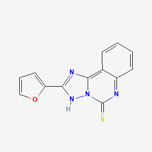 molecular formula C13H8N4OS B2790587 2-(Furan-2-yl)-[1,2,4]triazolo[1,5-c]quinazoline-5-thiol CAS No. 104615-73-8