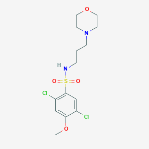 molecular formula C14H20Cl2N2O4S B279060 2,5-Dichloro-4-methoxy-N-(3-morpholin-4-yl-propyl)-benzenesulfonamide 