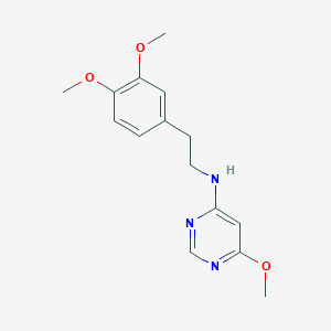 molecular formula C15H19N3O3 B2790600 N-[2-(3,4-dimethoxyphenyl)ethyl]-6-methoxypyrimidin-4-amine CAS No. 1465232-38-5