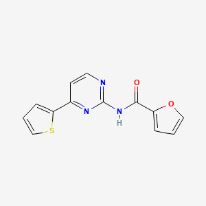 molecular formula C13H9N3O2S B2790609 N-[4-(2-thienyl)-2-pyrimidinyl]-2-furamide CAS No. 478260-08-1