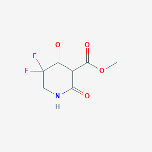 molecular formula C7H7F2NO4 B2790615 Methyl 5,5-difluoro-2,4-dioxopiperidine-3-carboxylate CAS No. 2377031-56-4