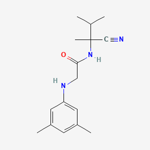 molecular formula C16H23N3O B2790619 N-(1-cyano-1,2-dimethylpropyl)-2-[(3,5-dimethylphenyl)amino]acetamide CAS No. 1210231-05-2