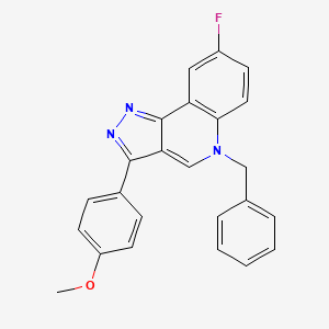 molecular formula C24H18FN3O B2790620 5-benzyl-8-fluoro-3-(4-methoxyphenyl)-5H-pyrazolo[4,3-c]quinoline CAS No. 902597-79-9