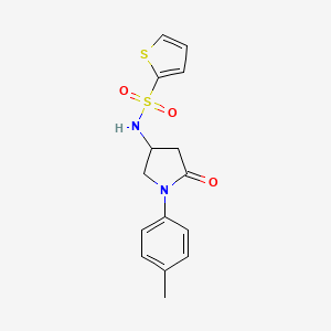 N-(5-oxo-1-(p-tolyl)pyrrolidin-3-yl)thiophene-2-sulfonamide