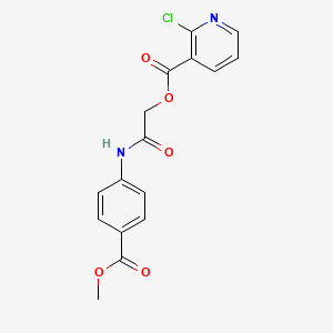 molecular formula C16H13ClN2O5 B2790629 {[4-(Methoxycarbonyl)phenyl]carbamoyl}methyl 2-chloropyridine-3-carboxylate CAS No. 878567-56-7