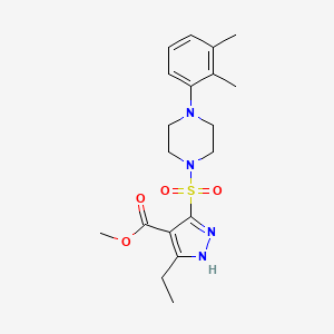 methyl 5-((4-(2,3-dimethylphenyl)piperazin-1-yl)sulfonyl)-3-ethyl-1H-pyrazole-4-carboxylate