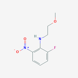 molecular formula C9H11FN2O3 B2790636 2-Fluoro-N-(2-methoxyethyl)-6-nitroaniline CAS No. 1233951-59-1