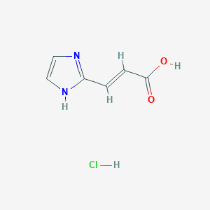 3-(1H-imidazol-2-yl)prop-2-enoic acid hydrochloride