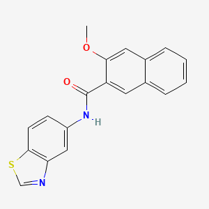 molecular formula C19H14N2O2S B2790670 N-(benzo[d]thiazol-5-yl)-3-methoxy-2-naphthamide CAS No. 941924-80-7