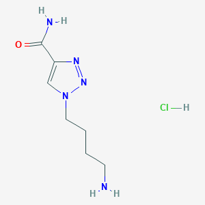 1-(4-aminobutyl)-1H-1,2,3-triazole-4-carboxamide hydrochloride