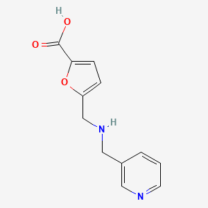 molecular formula C12H12N2O3 B2790698 5-(((Pyridin-3-ylmethyl)amino)methyl)furan-2-carboxylic acid CAS No. 944894-85-3
