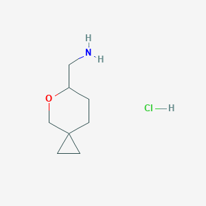 5-Oxaspiro[2.5]octan-6-ylmethanamine;hydrochloride