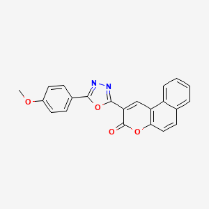 2-[5-(4-Methoxy-phenyl)-[1,3,4]oxadiazol-2-yl]-benzo[f]chromen-3-one