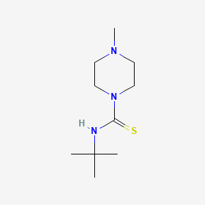 N-(tert-butyl)-4-methyltetrahydro-1(2H)-pyrazinecarbothioamide