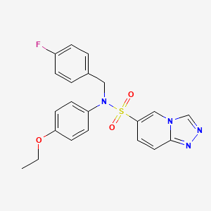molecular formula C21H19FN4O3S B2790717 N~6~-(4-ethoxyphenyl)-N~6~-(4-fluorobenzyl)[1,2,4]triazolo[4,3-a]pyridine-6-sulfonamide CAS No. 1251604-94-0