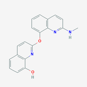 molecular formula C19H15N3O2 B2790726 2-{[2-(Methylamino)quinolin-8-yl]oxy}quinolin-8-ol CAS No. 317375-40-9