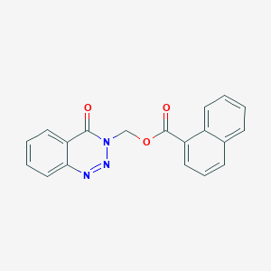 (4-oxobenzo[d][1,2,3]triazin-3(4H)-yl)methyl 1-naphthoate