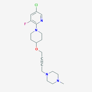 1-[4-[1-(5-Chloro-3-fluoropyridin-2-yl)piperidin-4-yl]oxybut-2-ynyl]-4-methylpiperazine