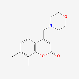 7,8-Dimethyl-4-(morpholin-4-ylmethyl)chromen-2-one