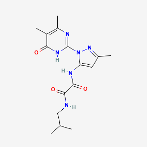 N1-(1-(4,5-dimethyl-6-oxo-1,6-dihydropyrimidin-2-yl)-3-methyl-1H-pyrazol-5-yl)-N2-isobutyloxalamide