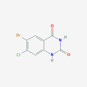 molecular formula C8H4BrClN2O2 B2790767 6-Bromo-7-chloroquinazoline-2,4-diol CAS No. 1166378-30-8